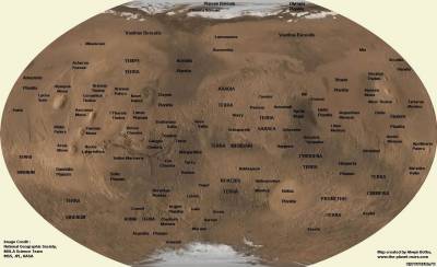 Google выложила карту Марса